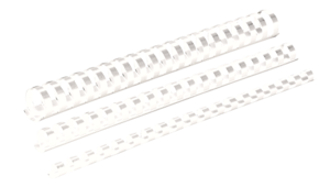19mm Plastic Binding Combs - White - 100 pack